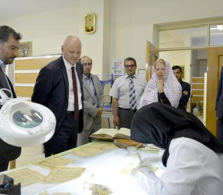 Federal Republic of Germany's Ambassador in Iran Visited Holy Shrine