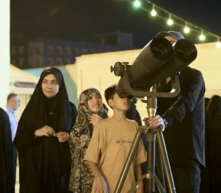 گزارشی از برنامه رصد آسمان شب با تلسکوپ در حرم حضرت عبدالعظیم(ع) به همت مرکز نجوم و آسمان نمای این بارگاه ملکوتی